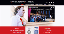 Desktop Screenshot of leandrofernandezmacho.com